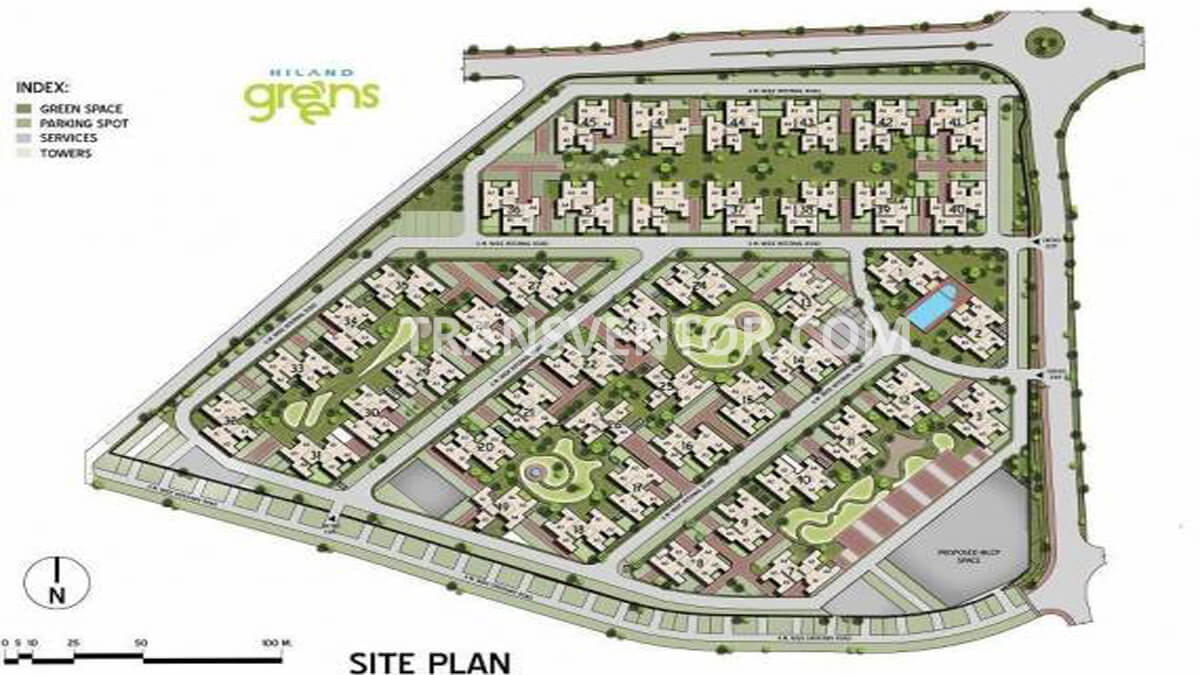 Calcutta Riverside Hiland Greens Phase I Floor Plan 2