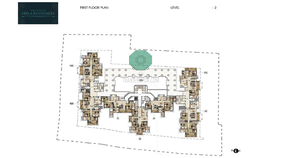 Prestige Leela Residences Floor Plan 2