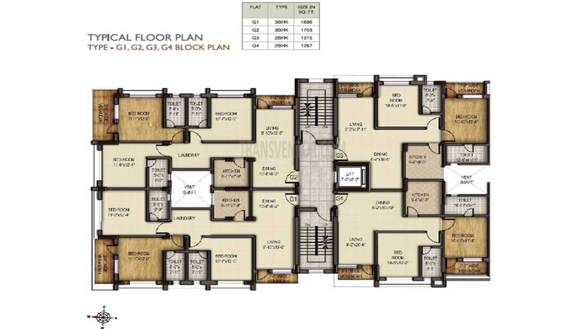 Mounthill Fussion Courtyard Floor Plan 4