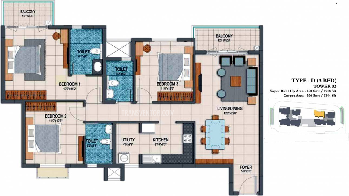 Prestige Dolce Vita Floor Plan 3
