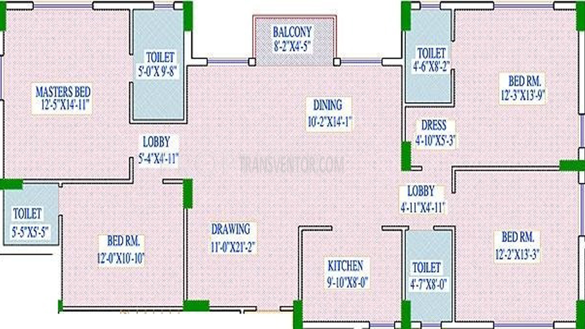 Fort Oasis Apartment Floor Plan 2