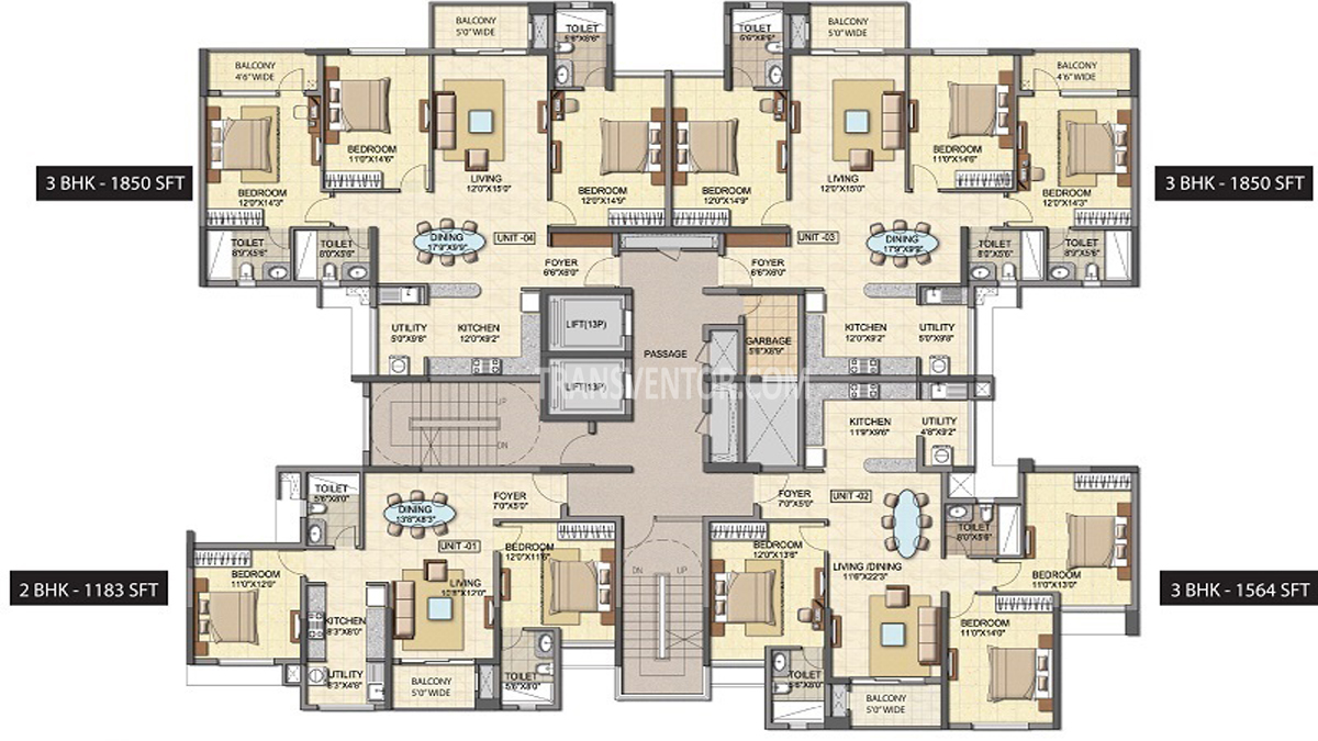 Salarpuria Sattva Cadenza Floor Plan 1