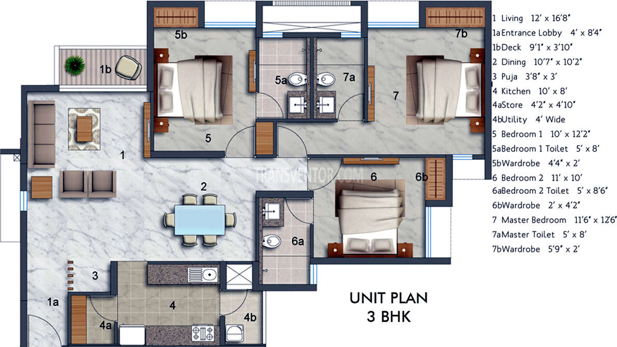 Lodha Luxuria Floor Plan 3