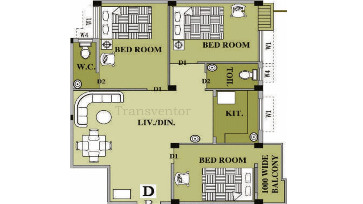 Cancun Orange Nest Floor Plan 6
