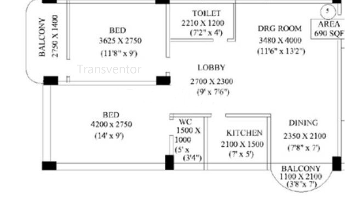 Kings residency Floor Plan 1