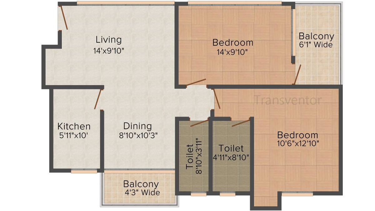 Mukul Shanti Garden Floor Plan 3